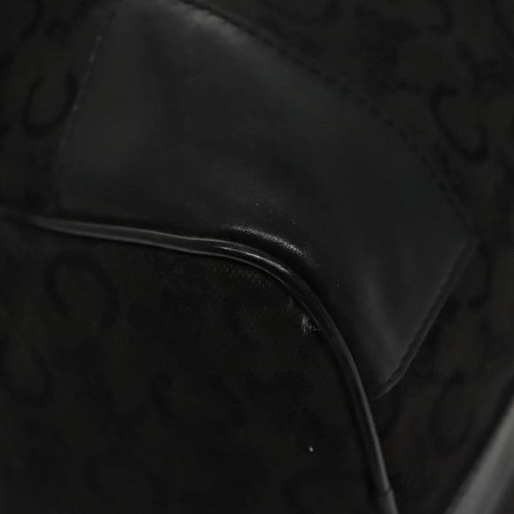 CELINE C Sulky Boston Bag Canvas Leather Black Silver Auth bs19762 - Picture 16 of 16